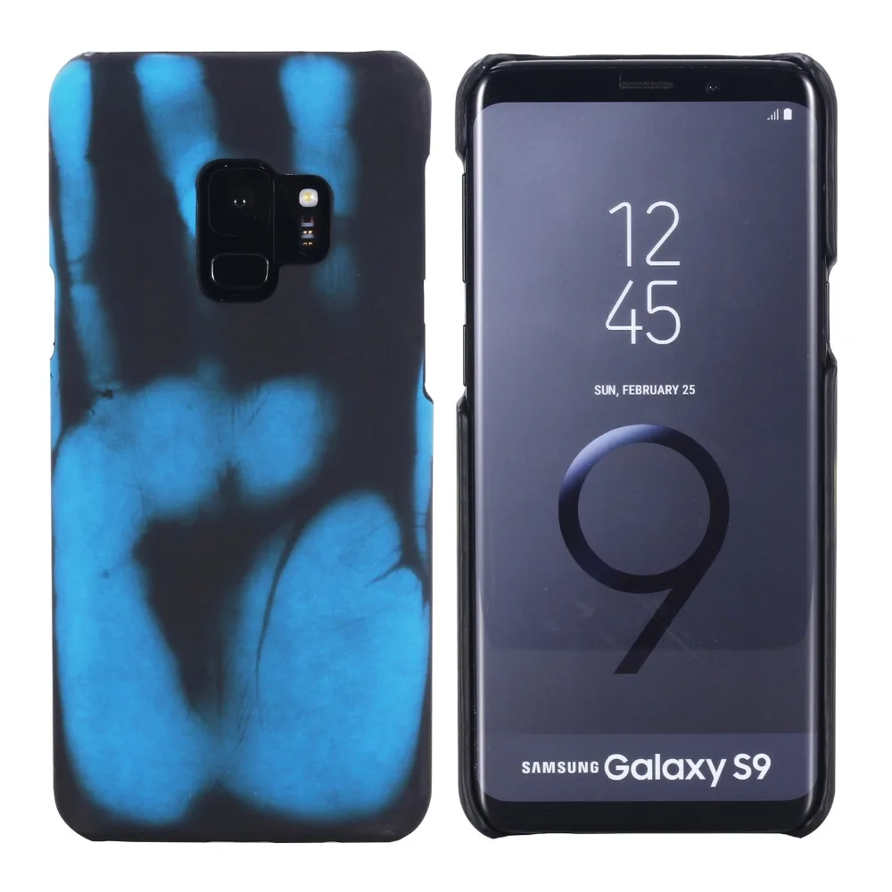 

Haissky Heat sensitive Phone Case For Samsung S7 S8 S9 Thermal Sensor case for Samsung S7 Edge Note 8 Back Protect Cover Coque