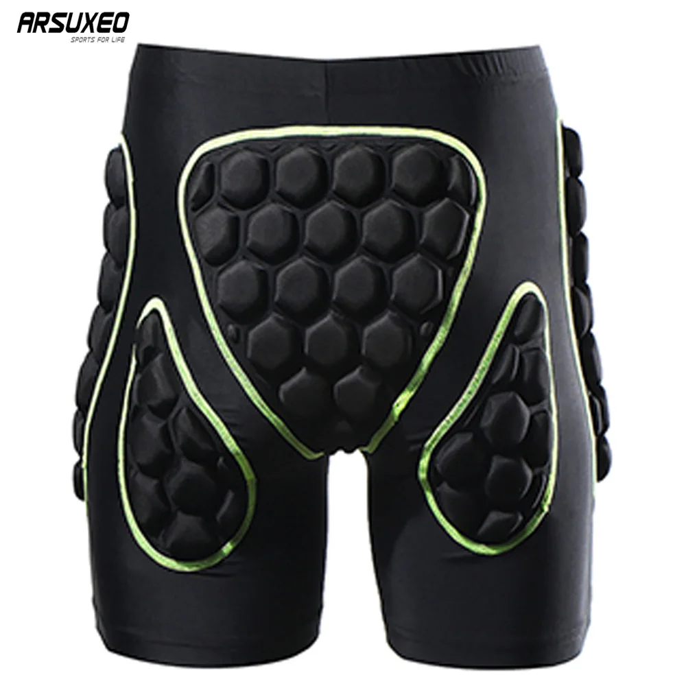 Goede ARSUXEO mannen Outdoor Sport Fietsen Shorts Downhill MTB Shorts Beschermende Padded shorts voor Ski euml;n Snowboarden