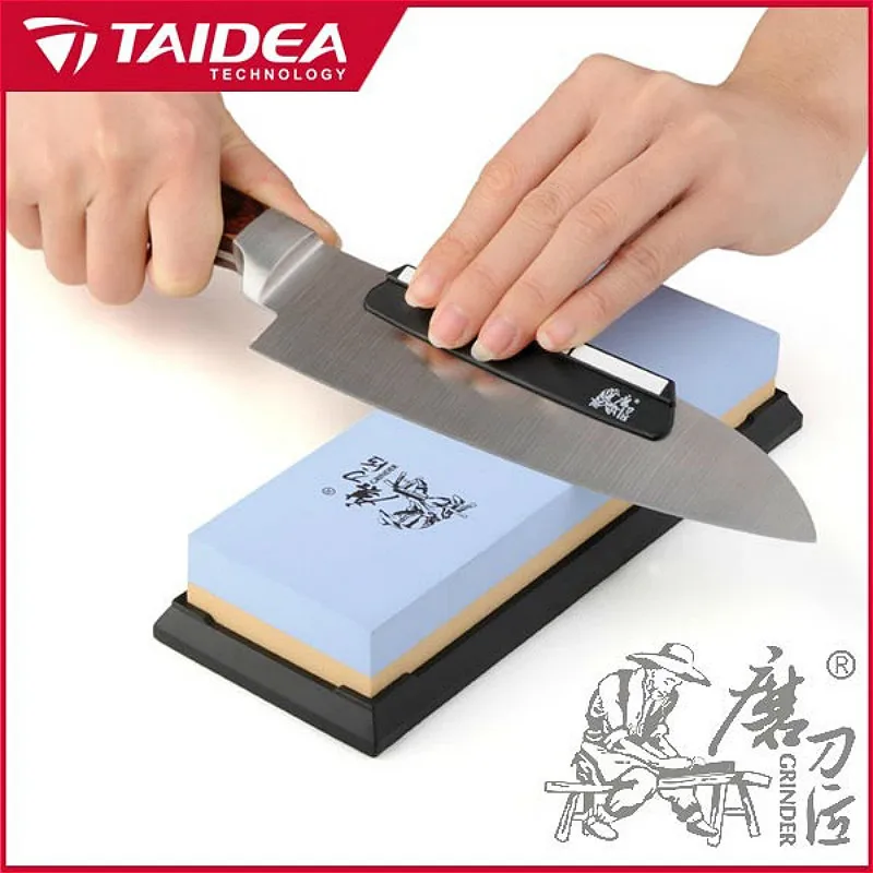 TAIDEA Professional Точилка для ножей с двухсторонним точильным камнем 180/600 Грит кухонных