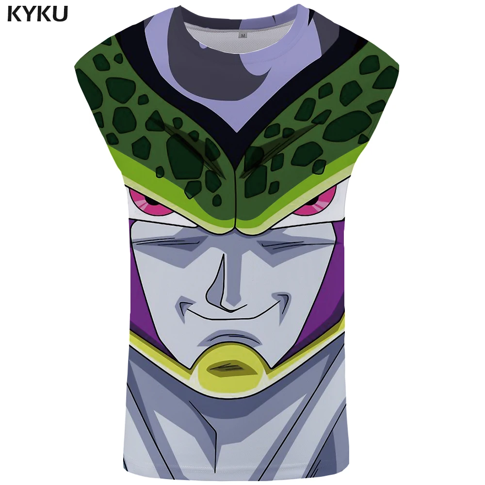KYKU Dragon Ball Z майка для мужчин Goku Ftness одежда дождевая вода мужская бодибилдинг