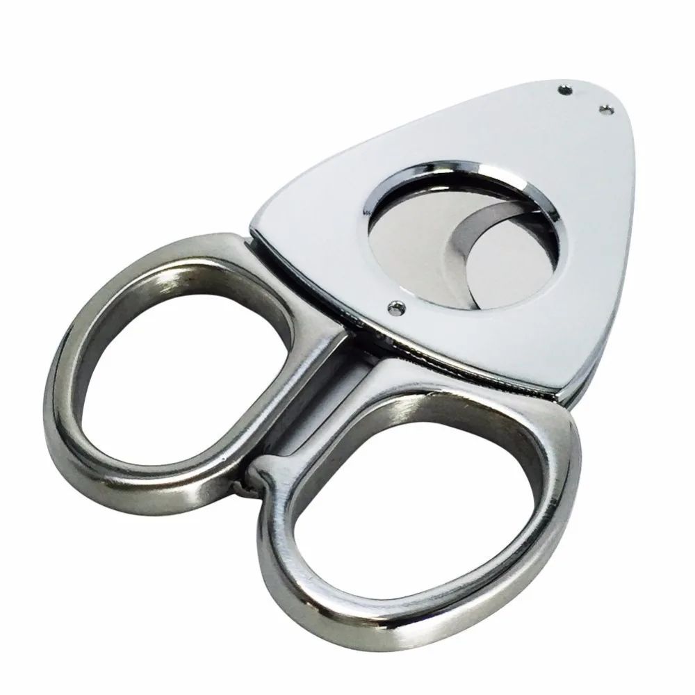 The stainless steel dual functional Cigar cutter Cigar scissors for Men