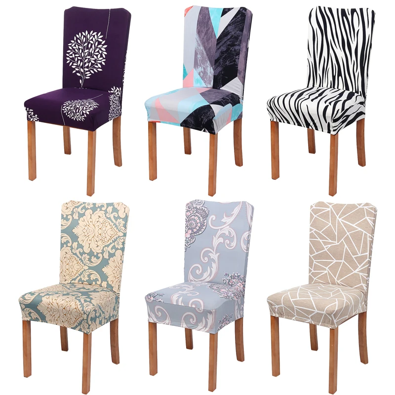 

Spandex Floral Dining Stretch Removable Chair Cover Protective Case Anti-dirty Slipcover Party Office Hotel Banquet Home Decor