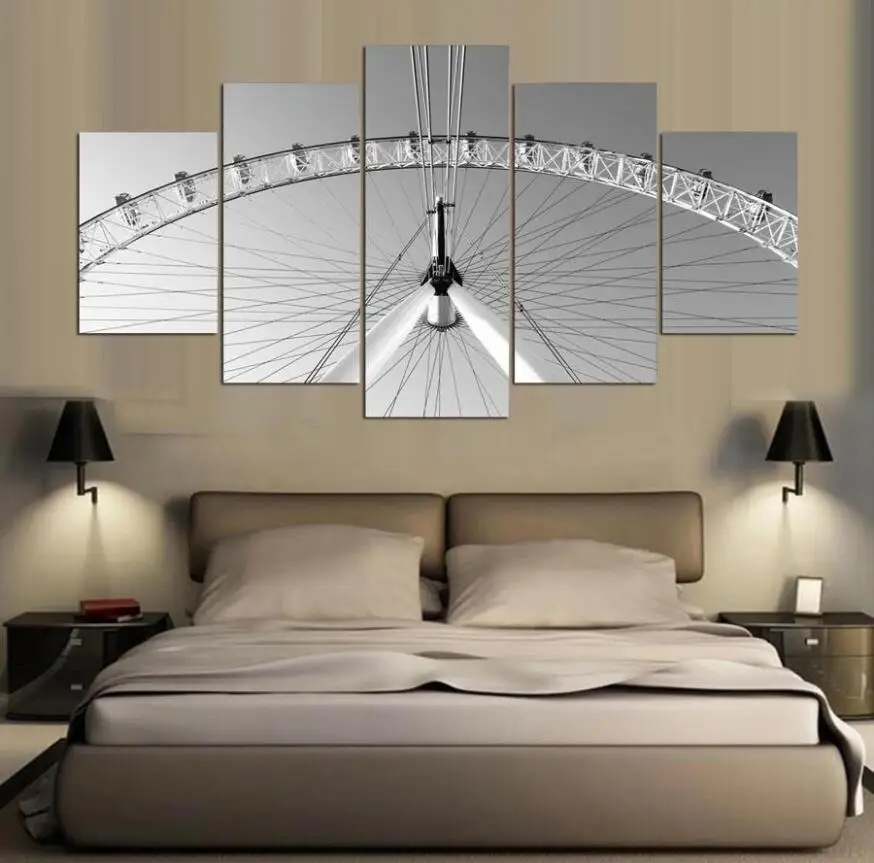 Wall decor poster HD Printed painting The London Eye Wall Art Multi