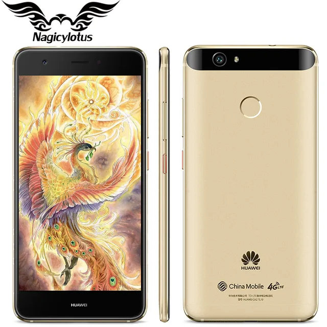 Оригинал huawei nova 4g lte мобильный телефон 3 ГБ 32 ГБ msm8953 окта основные 2 ГГц 5.0 "FHD 1920X1080px Dual SIM 12MP 3020 мАч Отпечатков Пальцев