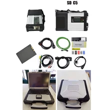 high quality diagnostic tool super mb star c5 with ssd newest software V2019.05 in laptop cf30 for cars and trucks ready to work