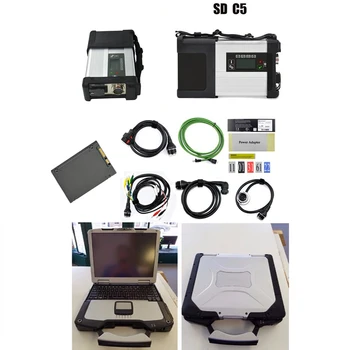 

high quality diagnostic tool super mb star c5 with ssd newest software V2020.03 in laptop cf30 for cars and trucks ready to work
