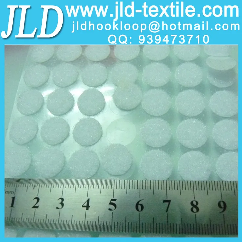 10mm Self Adhesive White Velcro Coins Dots hook + loophook taghook
