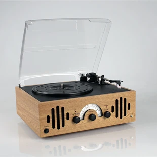 New retro record player/LP vinyl machine/AM/FM radio/boutique phonograph |