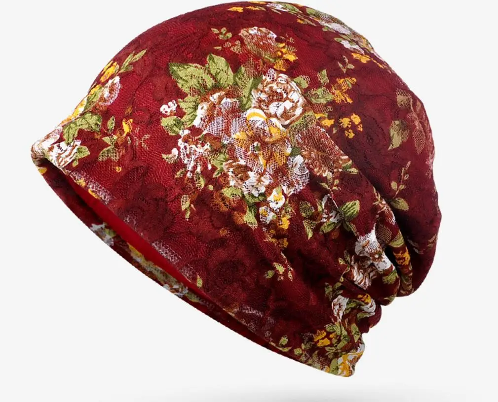 Wholesale 10pcs Fashion Spring Lace Oversized Beanie Hat Women Summer