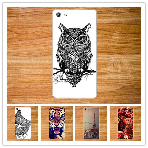 Damask Flower Stylish Soft tpu Case For Doogee Y300 5.0inch Luxury Eiffel Tower Design Top Quality DOOGEE 5' case cover | Мобильные