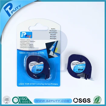 

10 pack puty compatible DYMO Letra Tag label printers 91205 12mm*4m(1/2in.*13ft)