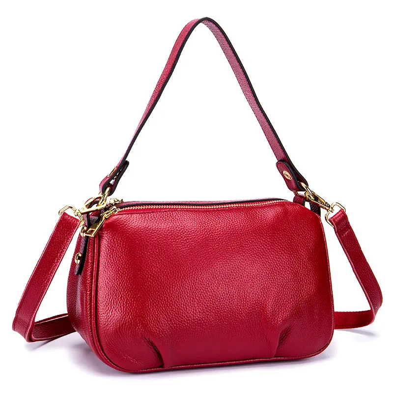 

Fashion Leather Lady Handbags Large Capacity Mother Bag Designer Genuine Leather Shoulder Bags Sac A Main Bolsa Feminina