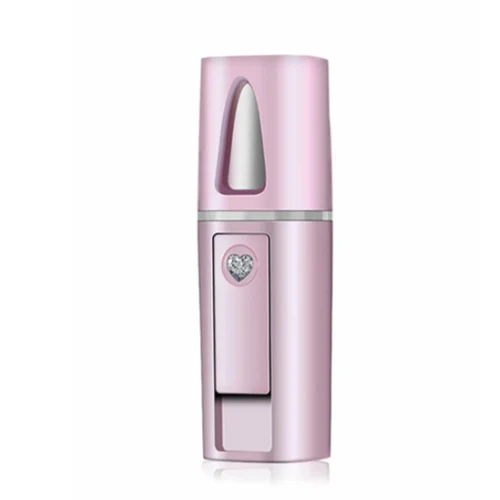 Нано для лица паровой аппарат для лица бытовой спа-инструмент для красоты тепловой наноспрей отбеливающий воду паровой аппарат для лица машина - Цвет: Pink