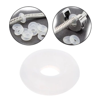 

100PCS Silicone Rubber Stoppers Ring Bead Spacer Charm Bracelet For Jewelry DIY