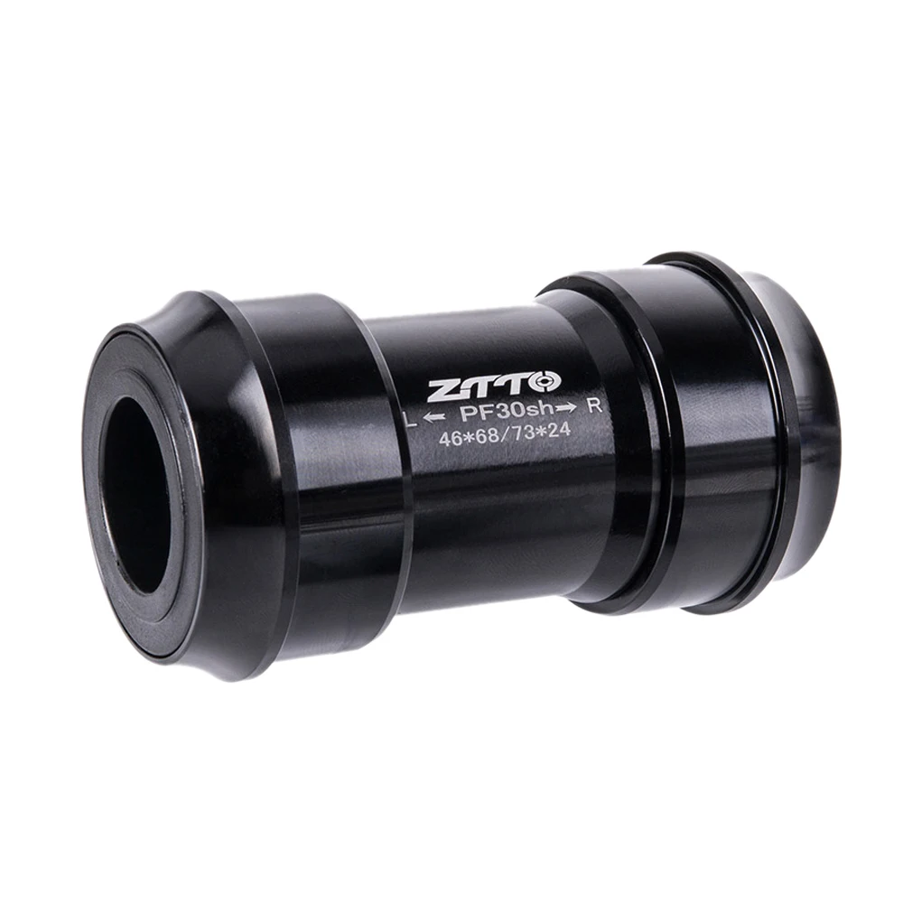 Black Ztto Pf30Sh 24 адаптер велосипедный пресс подходят нижние кронштейны для Mtb дорожный горный велосипед запчасти Prowheel 24 мм шатун Chainset - Цвет: Black