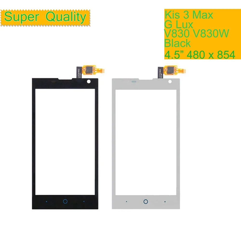Оригинальный сенсорный экран дигитайзер для ZTE Blade G Lux / Kis 3 Max V830 V830W Переднее