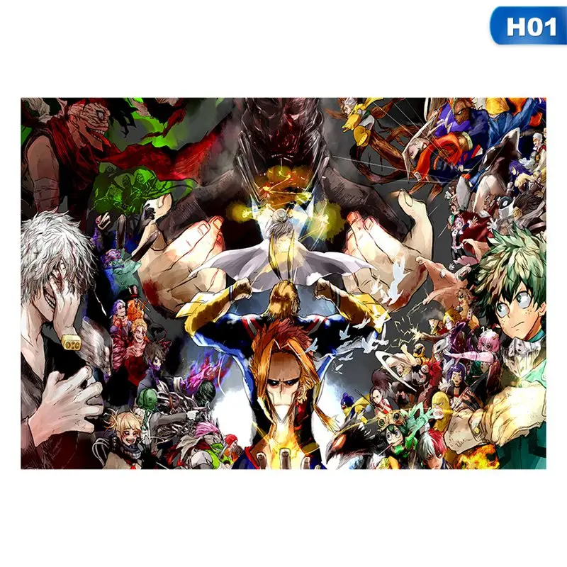 

2019 My Hero Academia Scroll Painting Japanese Anime Wall Hanging Poster Parper Poster Home Art Decoration