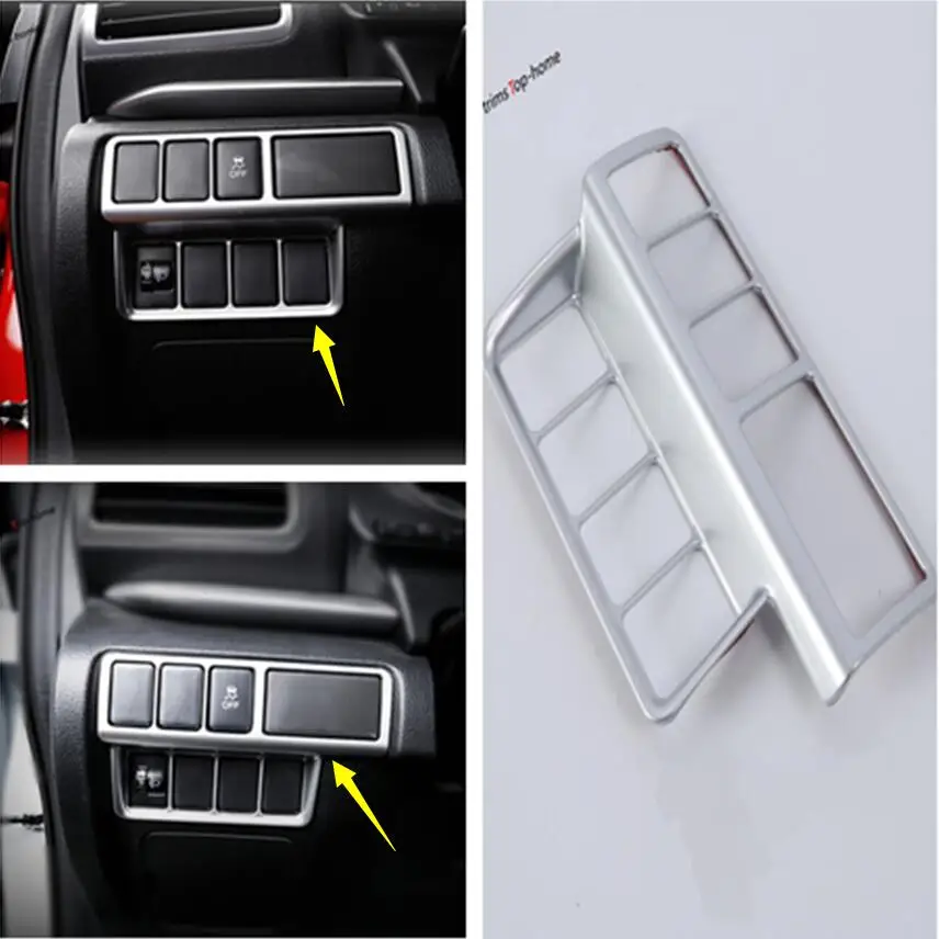 

Yimaautotrims Front Head Lights Headlight Switches Button Cover Interior Trim ABS Fit For Mitsubishi Eclipse Cross 2018 2019
