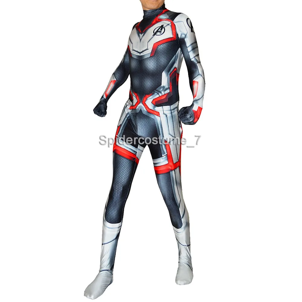 The Avengers 4 Cosplay Costumes 3D Print Lycra 2019 Avengers Endgame film Quantum Realm Team Bodysuits Custom hot
