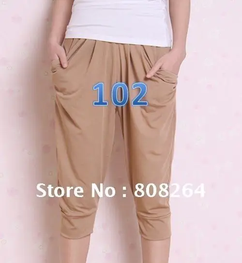 

Free shipping!! Hot Sale Women's Leisure Short Pants Casual Cropped Trousers Girls' Capris many colors