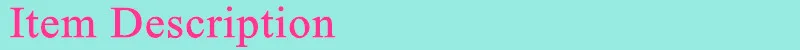 Item Description