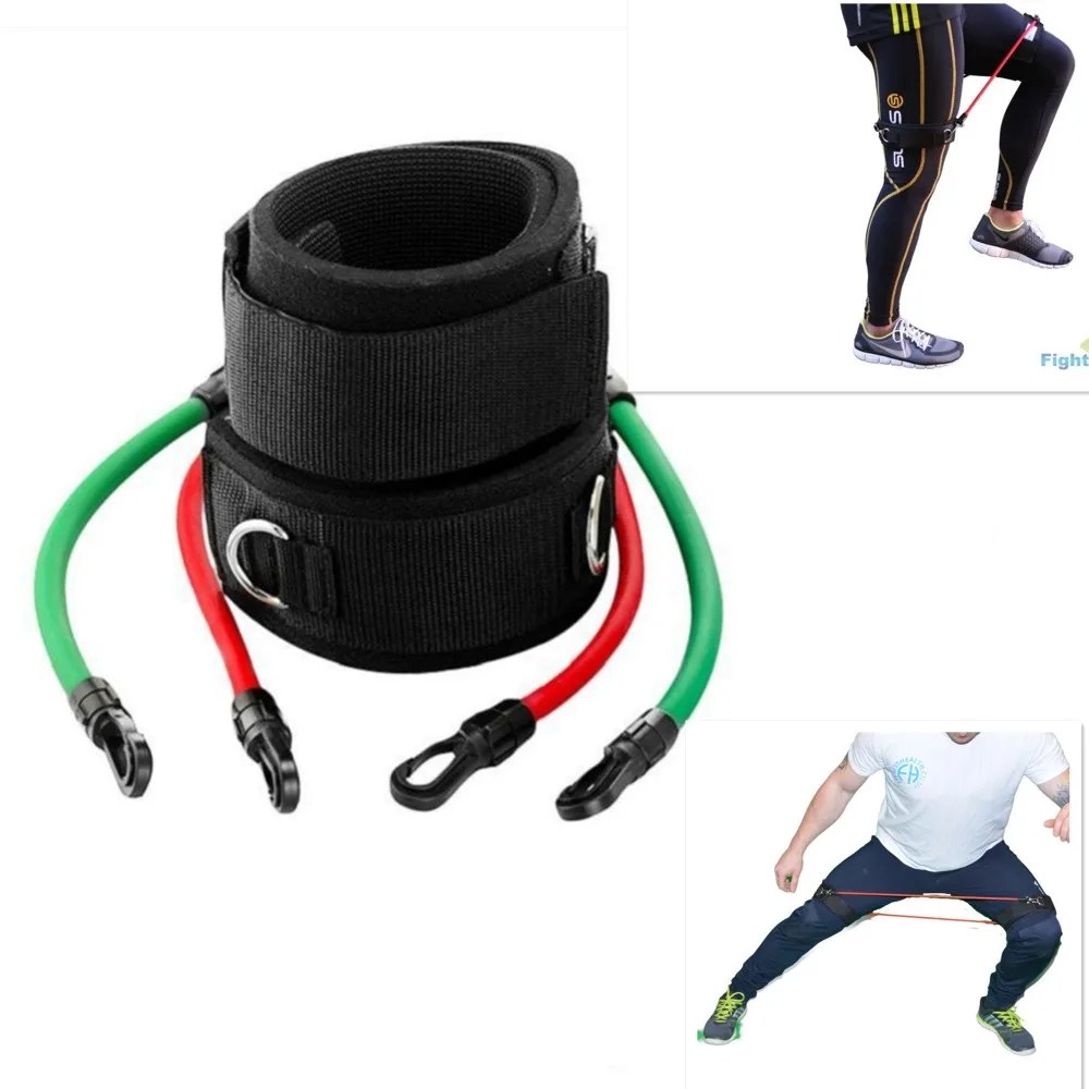 

LEEASY Fitness Rubber Speed Agility Resistance Bands Set Strength Running Training Band Spor Leg Workout Exercise