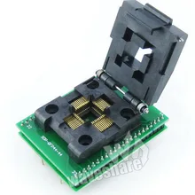 QFP44 к DIP44(A) программатор адаптер yamichi IC программатор адаптер для QFP44/TQFP44/FQFP44/PQFP44 посылка IC51-0444-467 0,8 мм