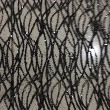 Специальные 5 ярдов/шт., JRB-8313, черные блестки, клееная блестящая французская сетчатая ткань, вышитая сетчатая кружевная ткань с блестками для красивого платья