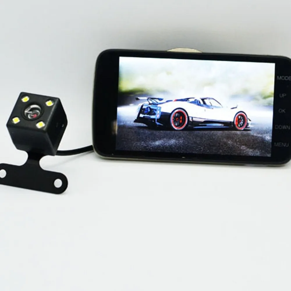 

4 Inch IPS Screen Car DVR Dual Lens FHD 1080P Dash Cam Video Recorder Night Vision G-sensor 170 Wide Angle Auto Camera