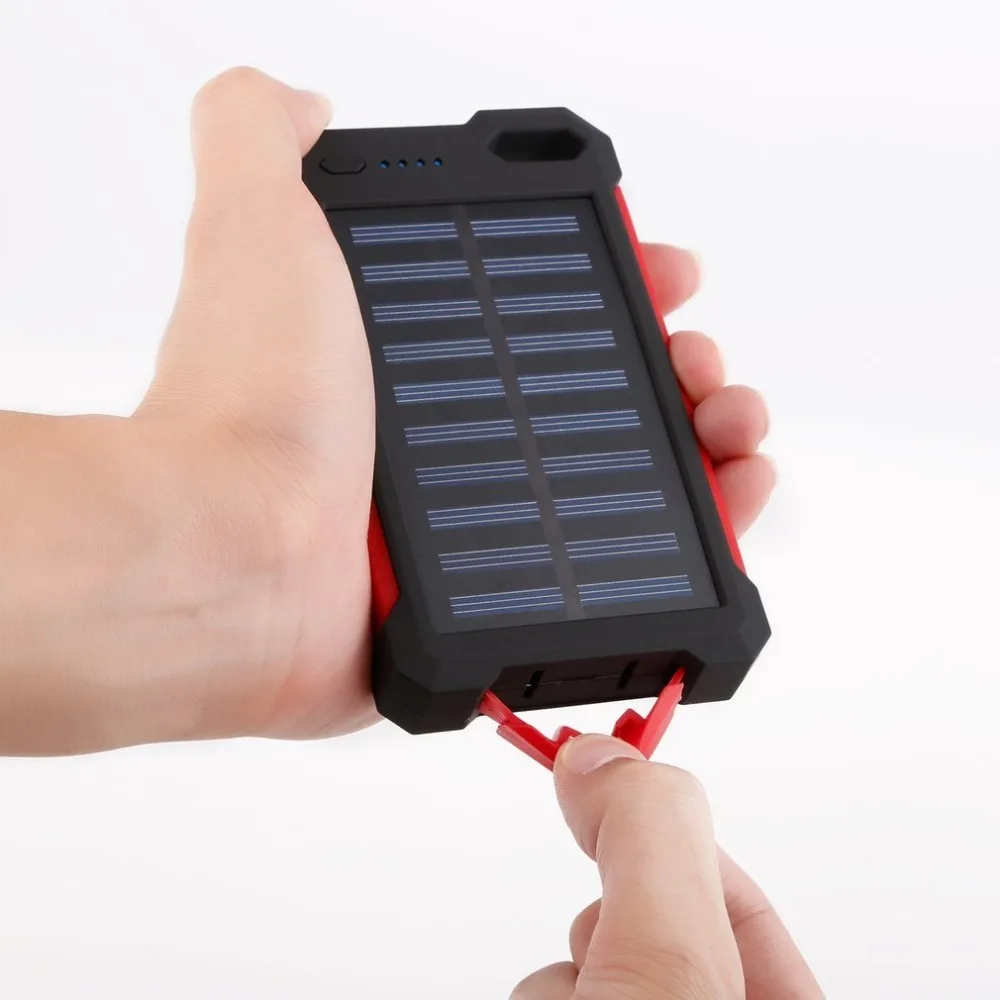 30000 мАч солнечная батарея Портативное зарядное устройство двойной USB внешний аккумулятор длительный большой емкости для мобильного телефона Солнечный аккумулятор