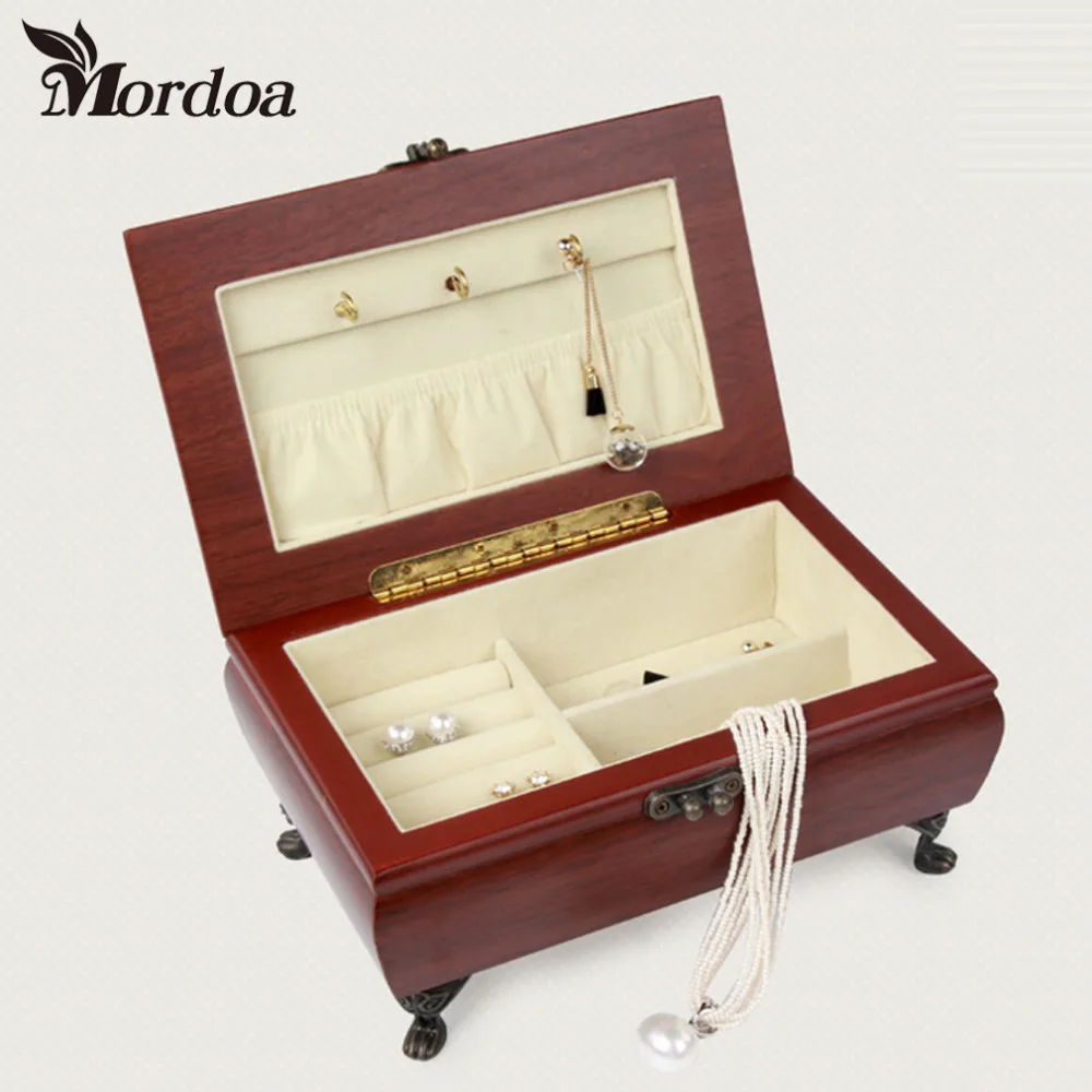 

2016 Pendant Ring Box Jewelry Display Storage Foldable Case For Wedding Ring Earrings Bracelet Valentine's Day Gift Organizer