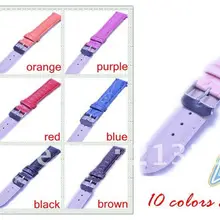 Best цена- оптовых партий 40 шт. 18 мм кожаные имитация бамбука зерна Смотреть Группы красочный 10 имеющийся цвет