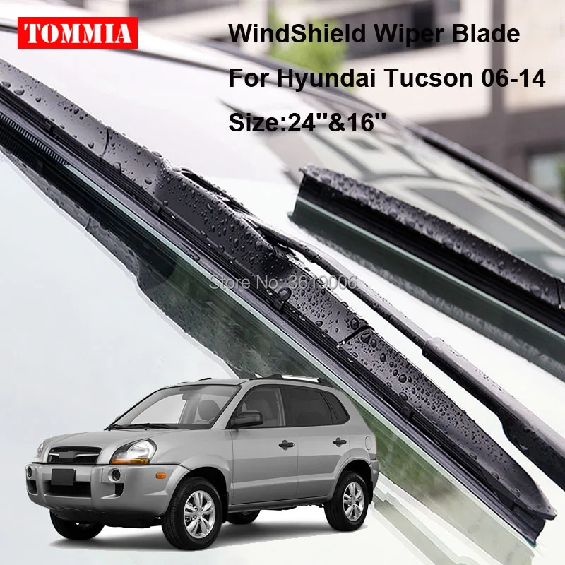 TOMMIA для Hyundai Tucson 06 14 2 шт передние мягкие резиновые ветровые