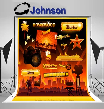 

party photo studio background Vinyl cloth High quality Computer print Hollywood Cinema Movie photo backdrop