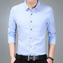 Новое поступление Для мужчин модные носки с мелким цветочным принтом футболка с надписью Business мужской классический Повседневное с длинным рукавом футболки Костюмы Для мужчин XL7306