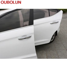 OUBOLUN ABS хром для hyundai Elantra Avante дверная ручка колпачок Catch крышка рамка отделка Авто Наружное украшение