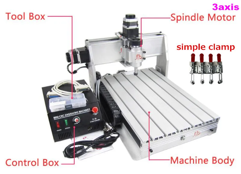 YOOCNC шариковый винт древесины маршрутизатор 4 оси cnc 3040 гравировальный станок