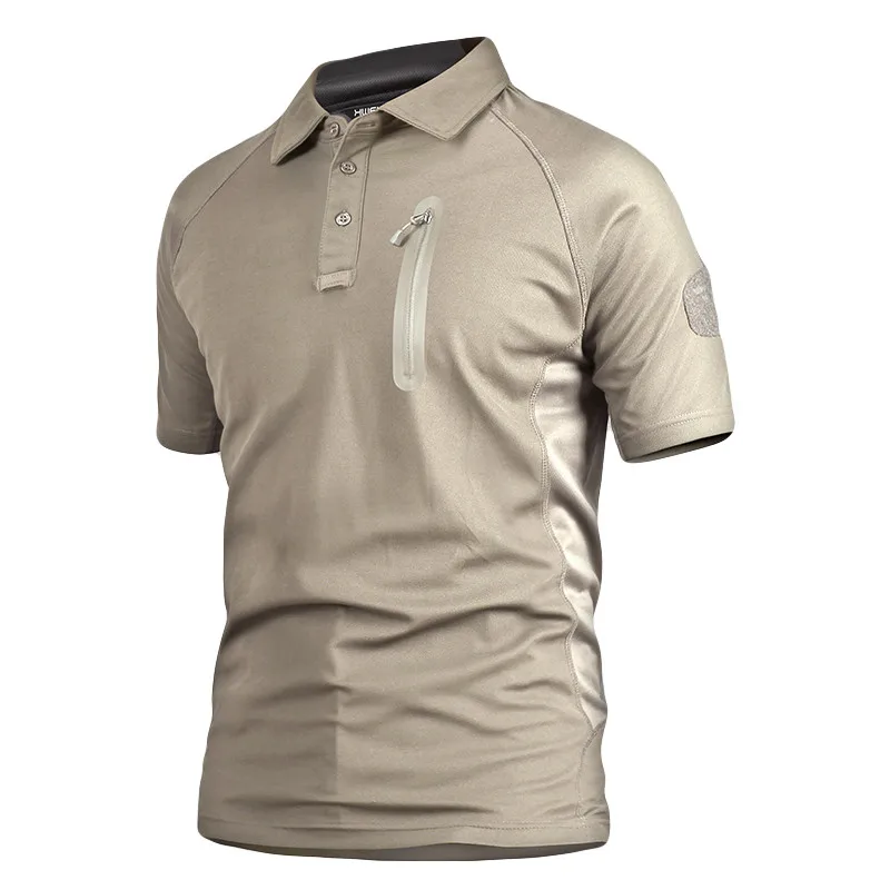 Tactical Army Breathable Fabric Polo For Men