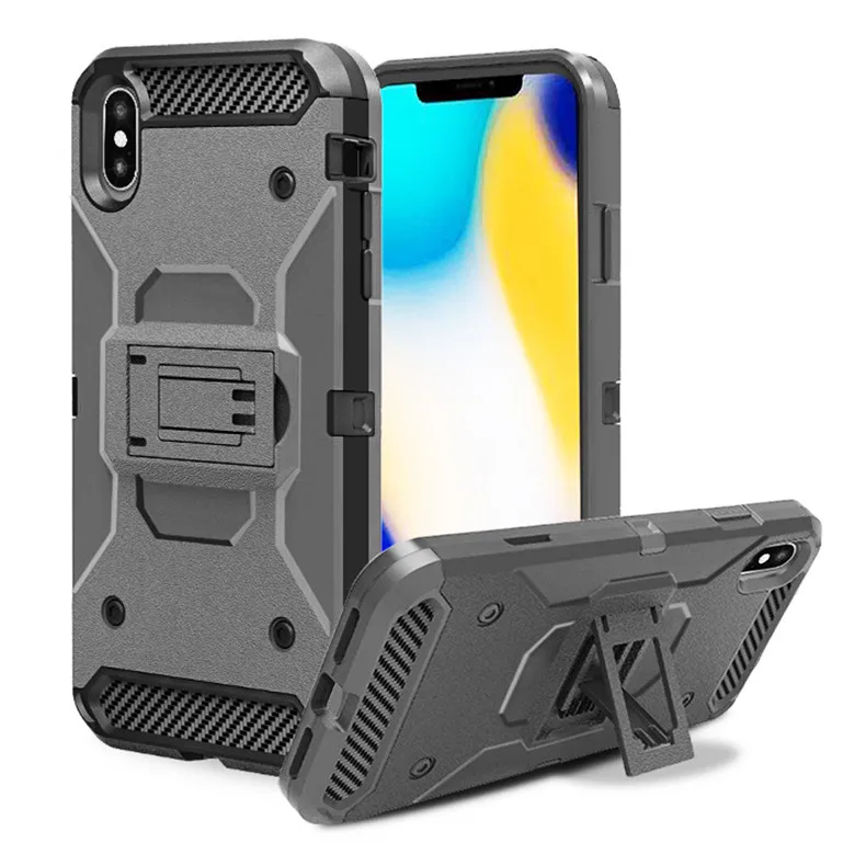 

Steel Back Clip Phone Case for IPhone 6 6s 7 8 Plus X XS XR XX MAX Cases TPU PC Drop-proof Drop Phone Case for IPhone Phone XR