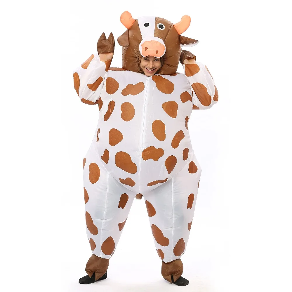 Inflatable Coffee Cow Costume for Adult Women Men Kid Boy Girl Halloween Party Carnival Cosplay Dress Blow Up Suit Animal Mascot Inflatable Coffee Cow Costume for Adult Women Men Kid Boy Girl Halloween Party Carnival Cosplay Dress Blow Up Suit Animal Mascot