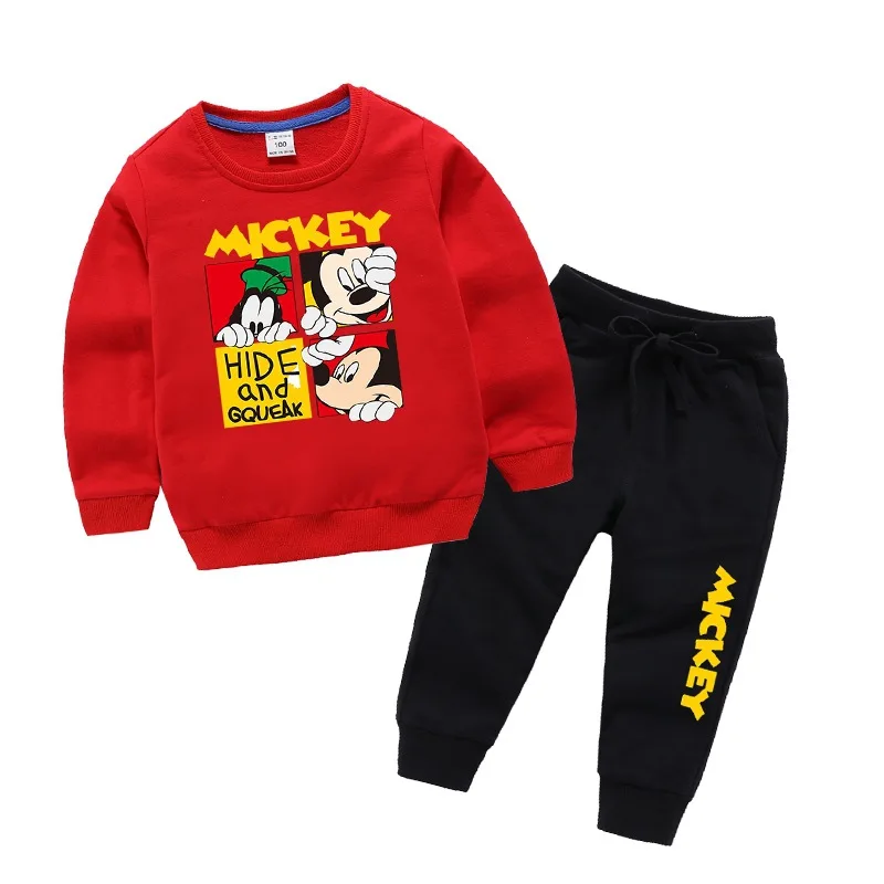 

Baby Boy Clothes Mickey Kids Clothes Children Long Sleeve Girls Boutique Outfits Toddler Girl Summer Clothes Casual 2 Piece Sets