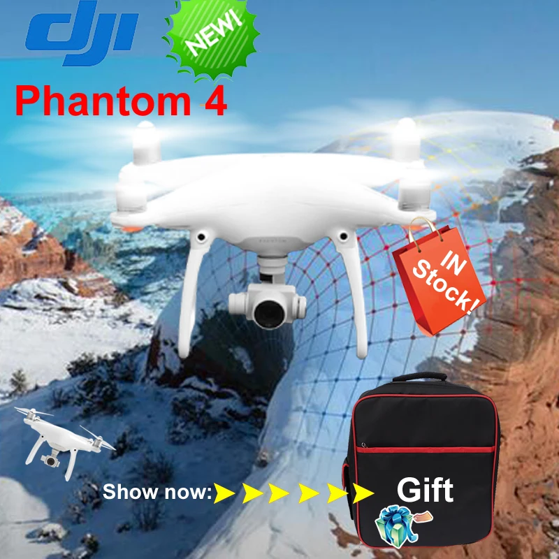 DJI Phantom 4 Drone RC Quadcopter Helicopter Multicopter 4K Camera Professional Aerial Photography Visual Tracking Follow me