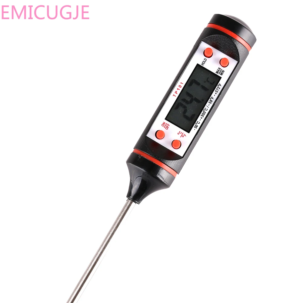 

Sensor Thermometer Food Cooking Milk Wine BBQ Meat Steak Turkey Kitchen Tool 1PC Useful 225mm Black Digital Probe Cooking