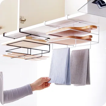 

Iron Multifunctional Pot Lid Shelf Holder Storage Tool For Kitchen Organizer Towel Rack Cutting Board Storage Kitchen Accessory