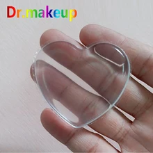 Silicone Sponge Makeup Puff Heart Shape Transparent Gel Beauty Egg BB Cream Powder Puff Face Foundation Make Up Tool Wholesale 1pcs jelly soft silicone gel powder puff sponge for cosmetic face foundation bb cream beauty makeup tool with smile face