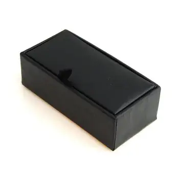 

Black Paperboard Cufflinks Tie Clips Boxes High Quality Matte Paper Men's Jewelry Boxes Cuff links Box wholesale 60 pcs/Lot