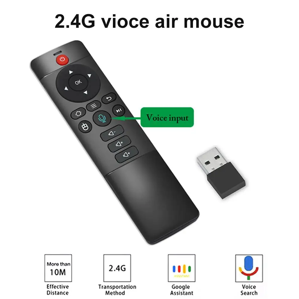 2,4G беспроводной голосовой Air mouse tv Box пульт дистанционного управления для смарт-ТВ на андроид tv Box Mini PC