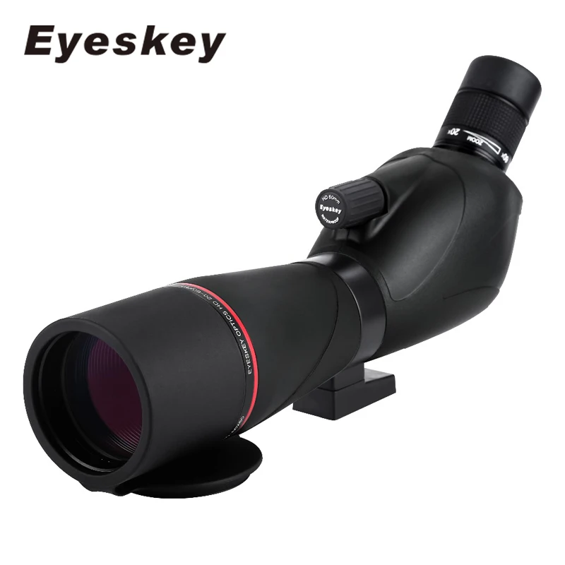 Eyeskey 20-60x60 Waterproof Spotting Scope Zoom Spotting Scope Full Multicoated Birdwatching Monocular Telescope With Tripod outdoor 20 60x60 zoom monocular telescope spotting scope optical lens with tripod carrying bag for birdwatching hunting dp006