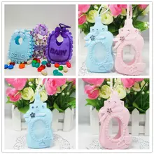 Baby Shower Souvenirs 24pcs/lot Baby Shower Baptism Favor Bag Kids Birthday Christening Party Gift Packing Chocolate Bags