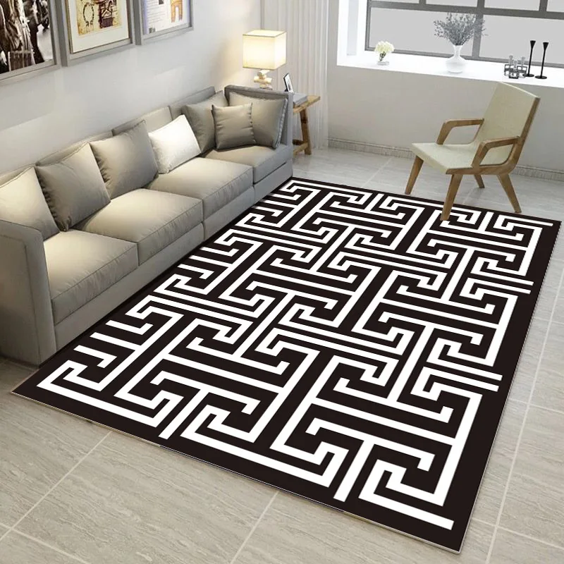 Креативный лабиринт Скандинавское искусство геометрии Tapijt Voor een Woonkamer Slaapkamer Противоскользящий vloerковрик модус Keuken Tapijt Gebied